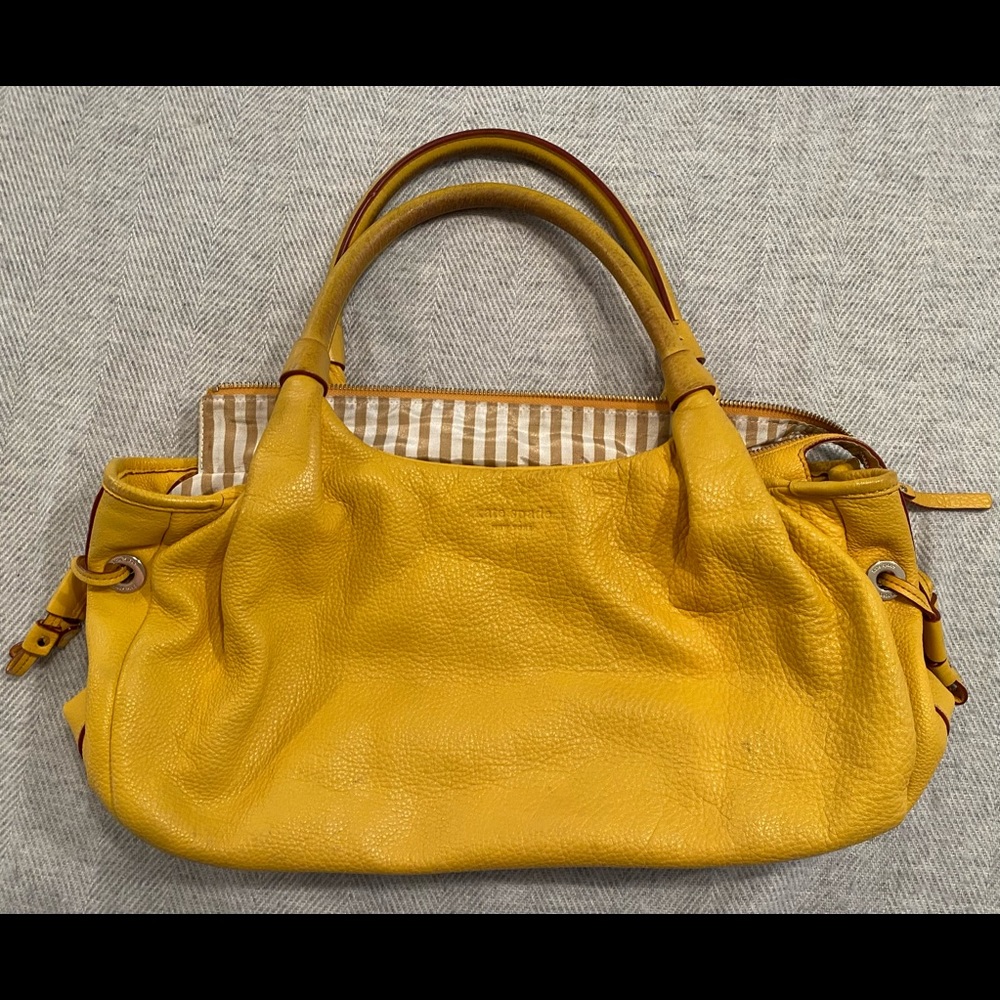 Authentic rare gold Kate Spade buttery soft leather bag